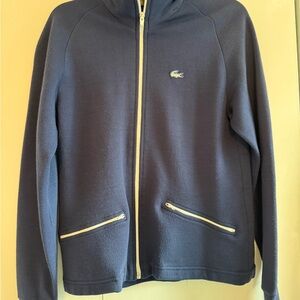 Lacoste Navy Full-Zip Sweatshirt